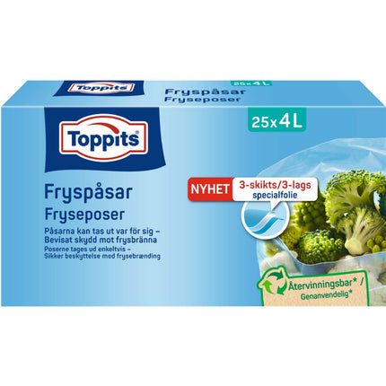 Odpadkové pytle 4 l, 25 ks (10 v roli)