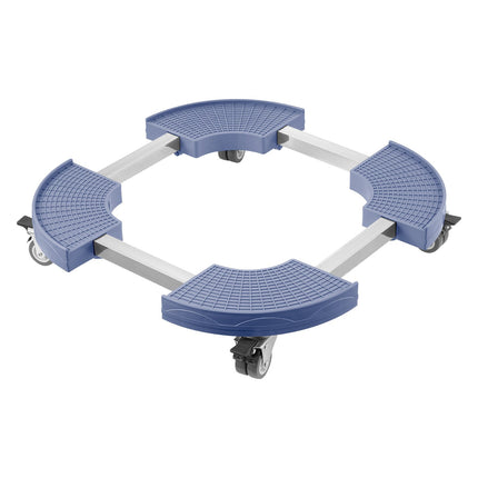 Trash Can Dolly, 4 Locking Wheels, Adjustable 15–22.8 in