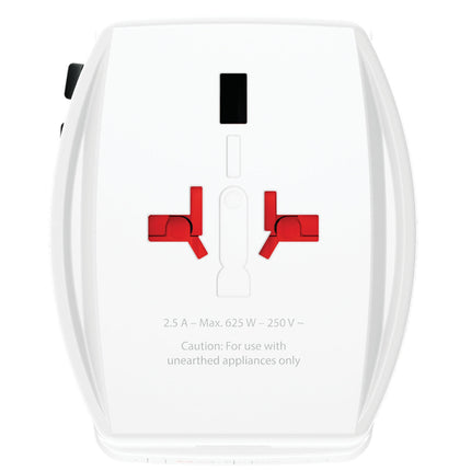Cestovní adaptér USB-A+C PD 30W, univerzální, neuzemněný