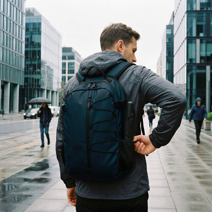 Cestovní batoh, 20 l, PU přihrádka na notebook, modrý