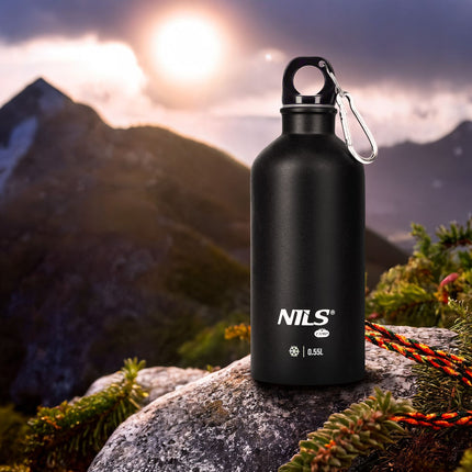 Cestovní lahev 550ml černá – nepropustná, přenosná