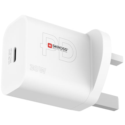 Cestovní nabíječka Velká Británie atd. USB-C PD 30W neuzemněná