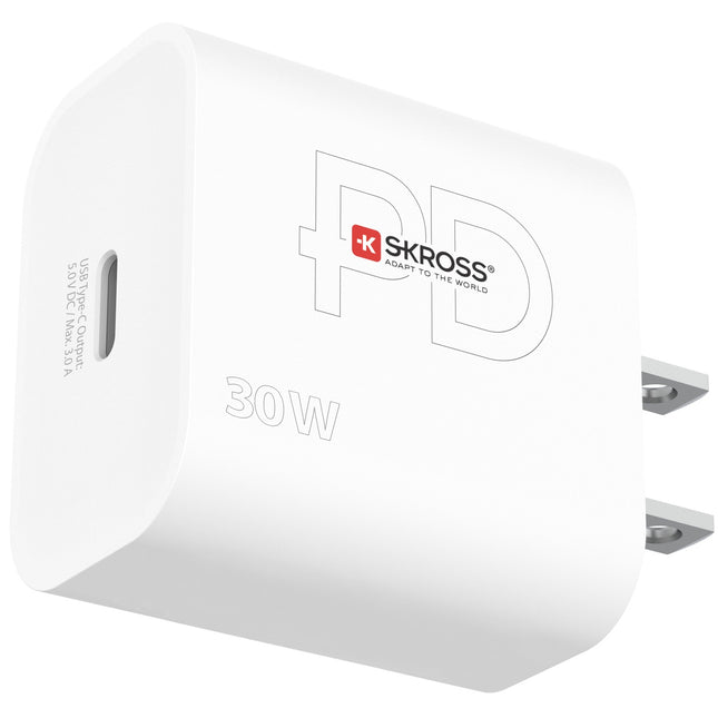 Cestovní nabíječka USA/Japonsko atd. USB-C PD 30W neuzemněná