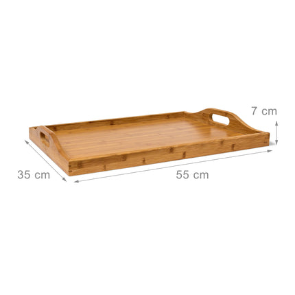 Servírovací stolek z bambusu 63,5 cm přírodní