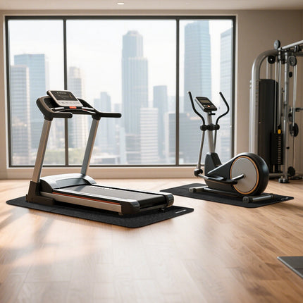Treadmill Mat, Foldable PVC 6 mm, 610 x 1730 mm