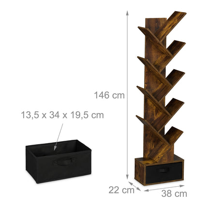 Tree-shaped bookshelf