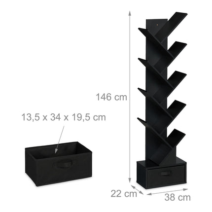 Tree-shaped bookshelf