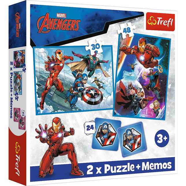 Trefl Avengers Puzzle Set 30+48+M24