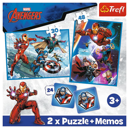 Trefl Avengers sada puzzle 30+48+M24