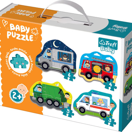 Trefl Baby Puzzle Set Autos