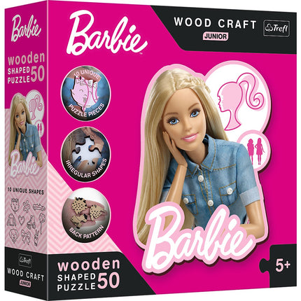Trefl Barbie dřevěné puzzle Barbie 50 ks