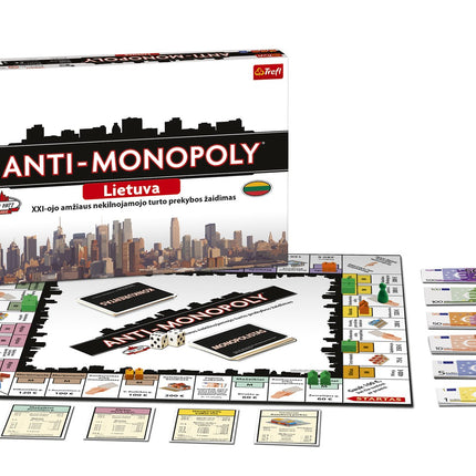 Trefl desková hra Anti-Monopoly (v litevštině)