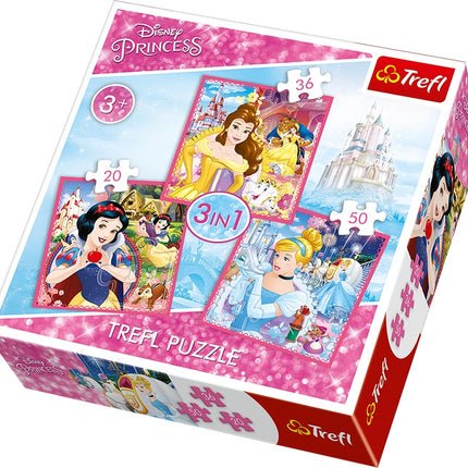 Trefl Disney Princess puzzle sada 3 v 1