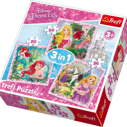 Trefl Disney Princess puzzle sada 3 v 1