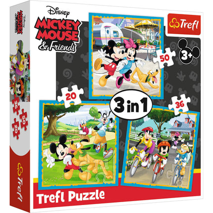 Trefl Disney puzzle sada 3 v 1 Mickey Mouse