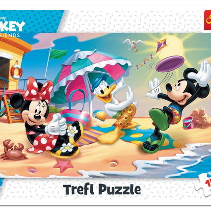 Trefl Disney puzzle v rámu Mickey-Mouse, 15 ks