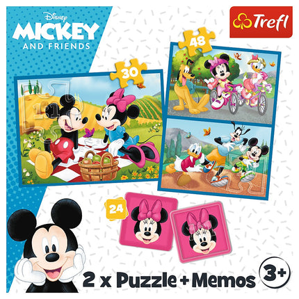 Trefl Disney sada puzzle Mickey-Mouse 30+48+M24