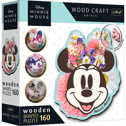 Trefl Disney dřevěné puzzle Mickey a Minnie 160 ks