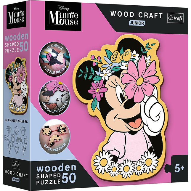 Trefl Disney Wooden Puzzle Minnie 50 Pcs