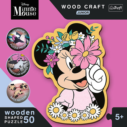Trefl Disney dřevěné puzzle Minnie 50 ks