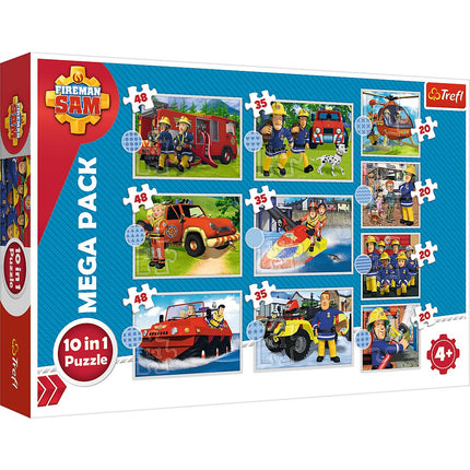 Trefl Fireman Sam puzzle sada 10 v 1