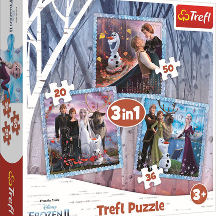 Trefl Frozen puzzle sada 3 v 1 Frozen II