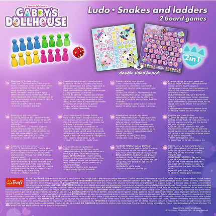 Trefl Gabby´S Dollhouse Board Game 2 In 1