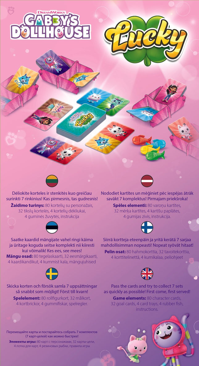 Trefl Gabby's Dollhouse desková hra Lucky
