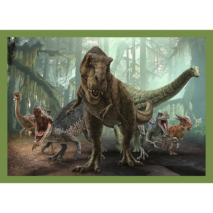 Trefl Jurassic Word Puzzle 4 In 1 Set 35 48 54 70 Pcs