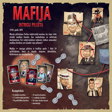 Trefl desková hra Mafia (v lotyštině)