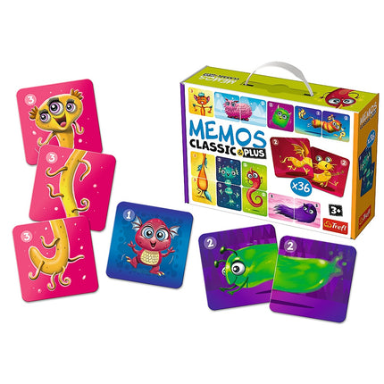 Trefl Memo Classic Plus roztomilé příšerky