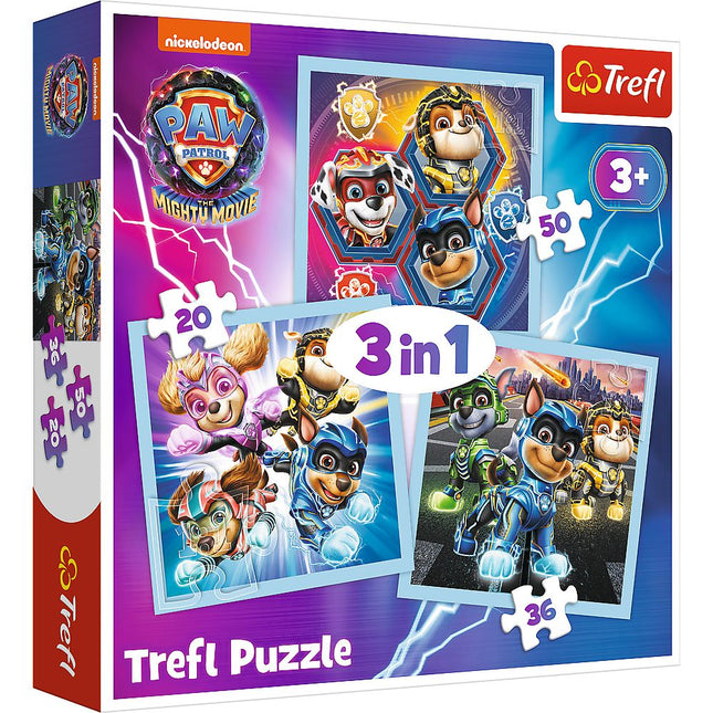 Trefl Paw Patrol puzzle sada 3 v 1