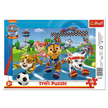 Trefl Paw Patrol puzzle v rámu, 15 ks