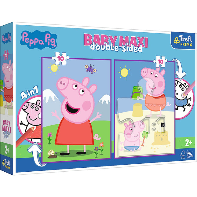 Trefl Peppa Pig Baby Maxi puzzle, 10x2 ks