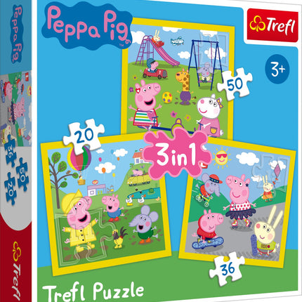 Trefl Peppa Pig puzzle sada 3 v 1