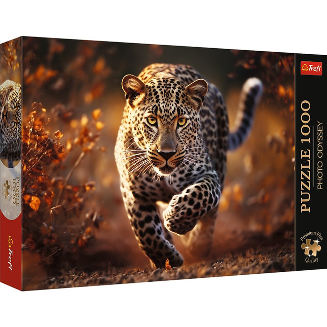 Trefl Premium Plus puzzle divoký leopard, 1000 ks