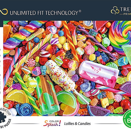 Trefl Prime Puzzle Color Splash Cubic Gradient Lollies And Candies, 1000 Pcs