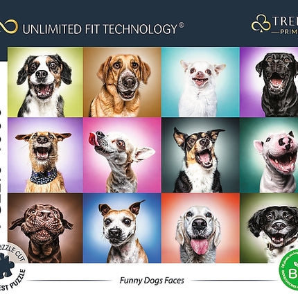 Trefl Prime puzzle veselé psí tváře, 1000 ks