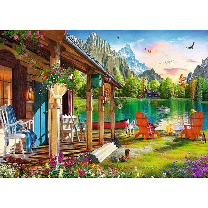 Puzzle Trefl chata v horách 500 dílků