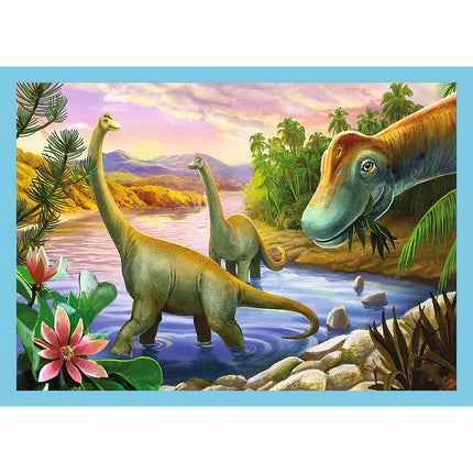 Puzzle Trefl dinosauři sada 4 v 1 12 15 20 24 dílků