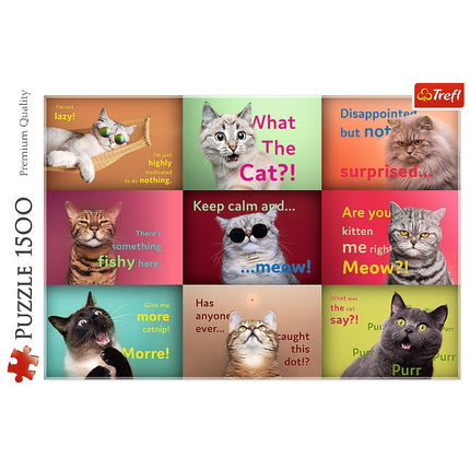 Puzzle Trefl veselé kočky 1500 dílků