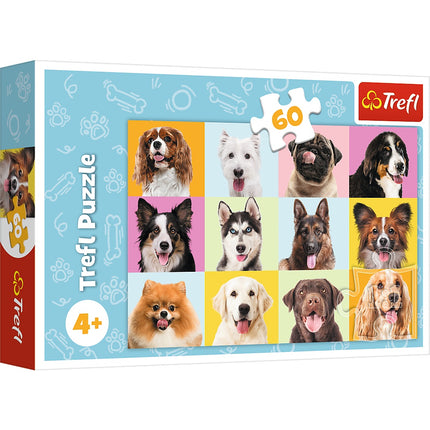 Puzzle Trefl štěňata 60 dílků