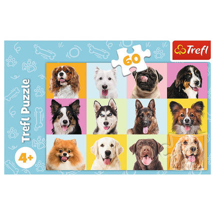Puzzle Trefl štěňata 60 dílků
