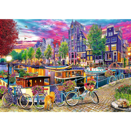 Puzzle Trefl sada evropská hlavní města 2x500 dílků