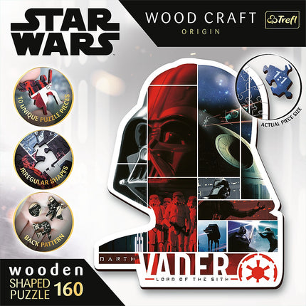 Dřevěné puzzle Trefl Star Wars Darth Vader 160 dílků