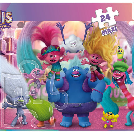 Maxi puzzle Trefl Trolls 24 dílků
