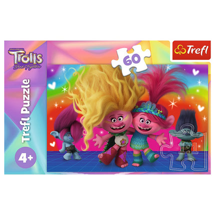 Puzzle Trefl Trolls 3 60 dílků