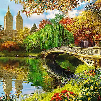 Dřevěné puzzle Trefl Central Park Manhattan New York 500+1 dílků