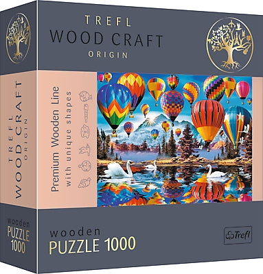 Dřevěné puzzle Trefl barevné balóny 1000 dílků