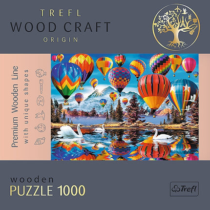 Dřevěné puzzle Trefl barevné balóny 1000 dílků